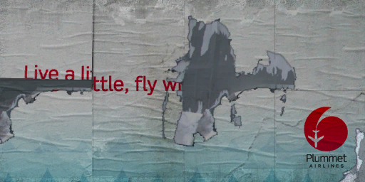 Unused "Plummet" billboard texture in Francis International Airport.