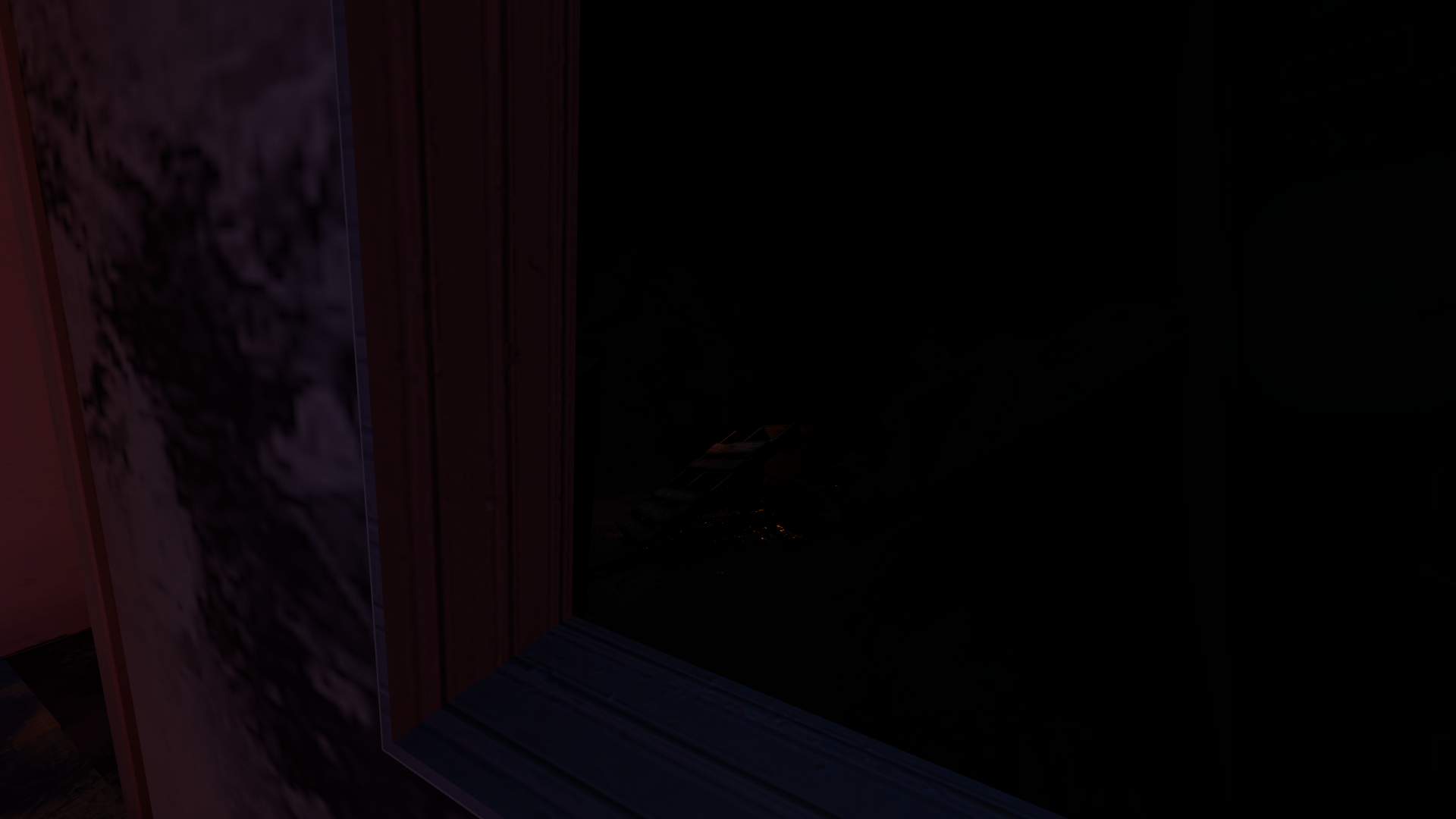 What the player can possibly see from the window.