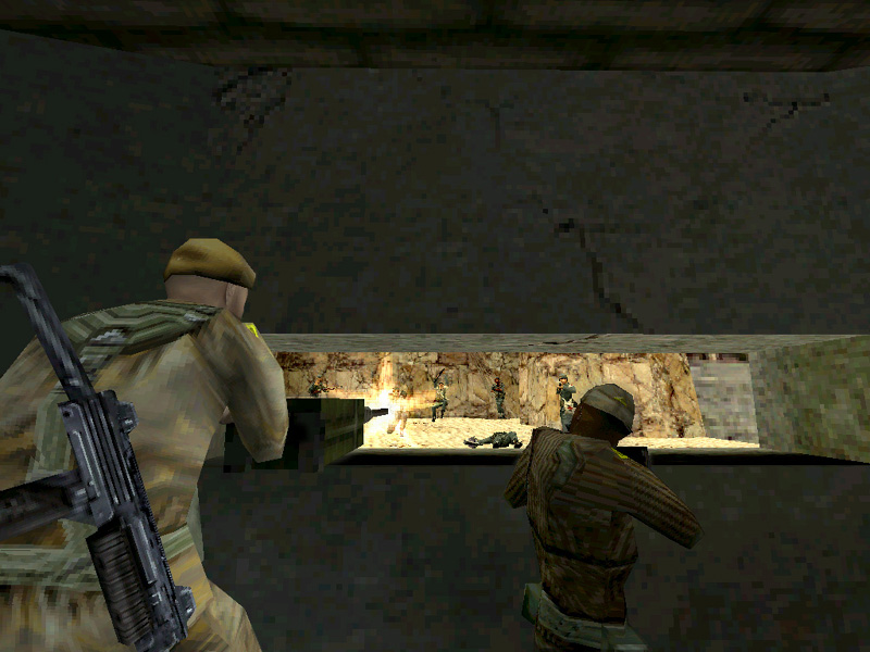 Desert fighting. Desert fighting.
