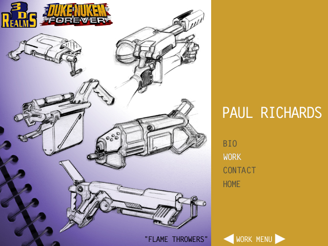 Flamethrower concept art.