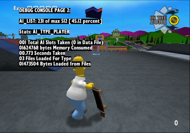 Debug Console Page 2