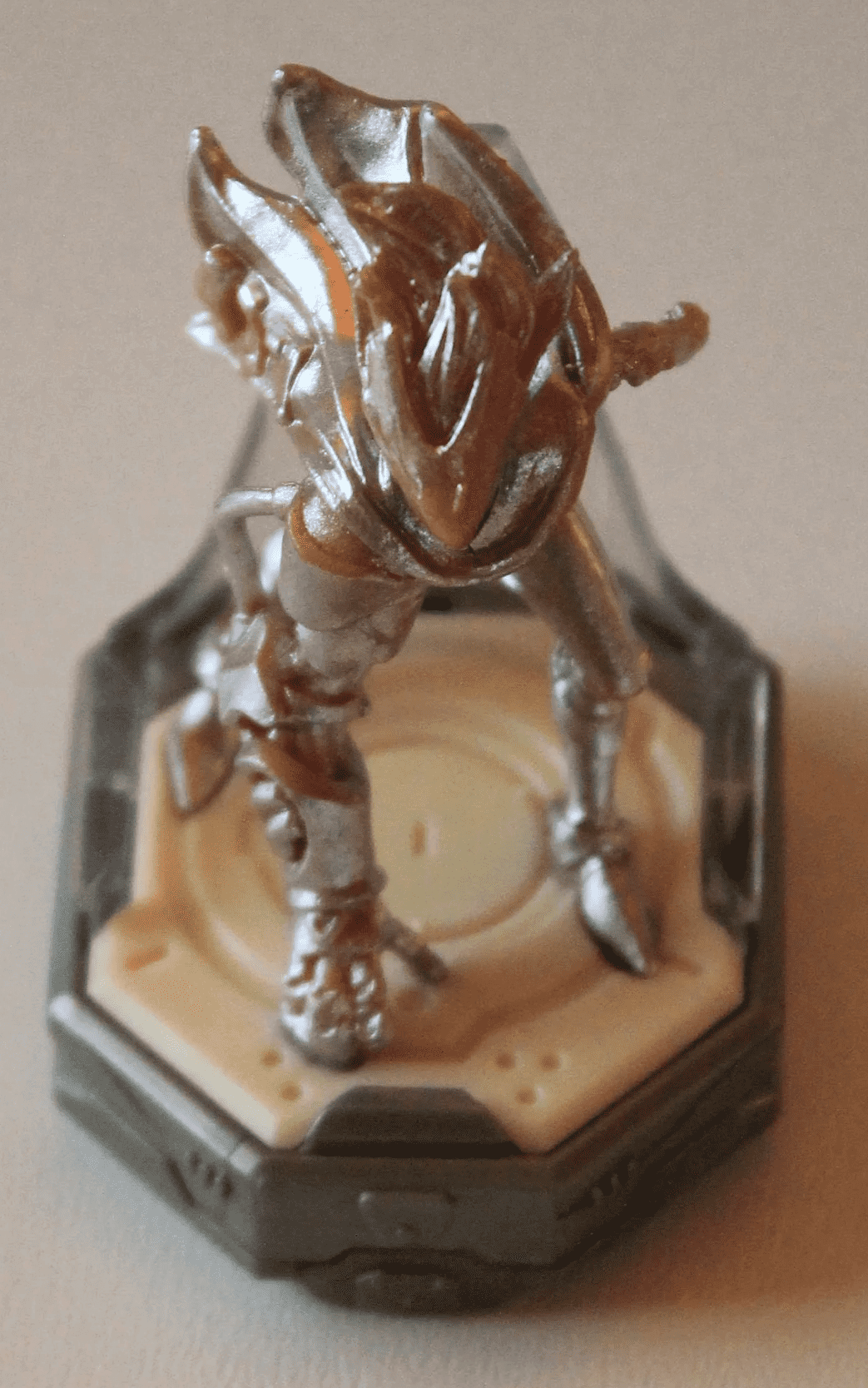 A close-up of one of the prototype Sorren figures.
