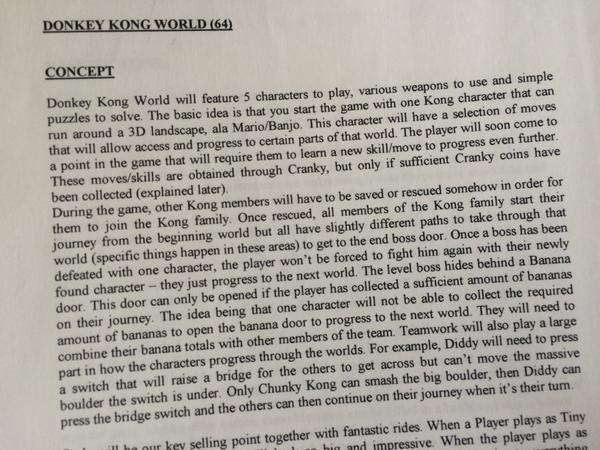 The main concept brief.