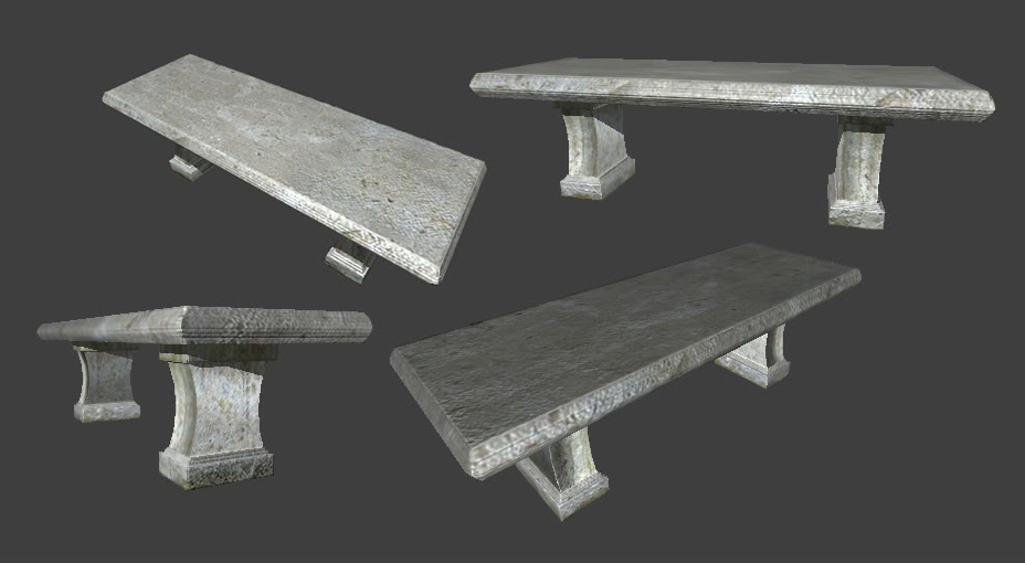 Concrete bench. Concrete bench.