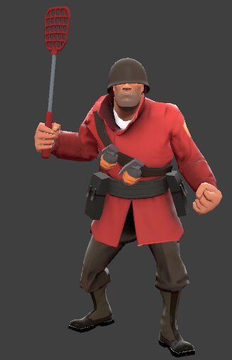 Soldier wielding the Stratonic Swatter.