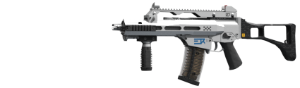 White version of the Enforcer Carbine White version of the Enforcer Carbine