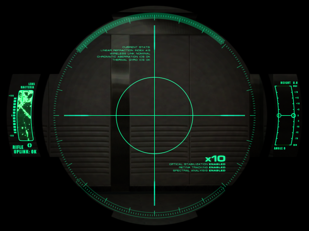Sniper Rifle zoom level 1.