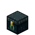 An isometric render of an ender chest opening and closing.