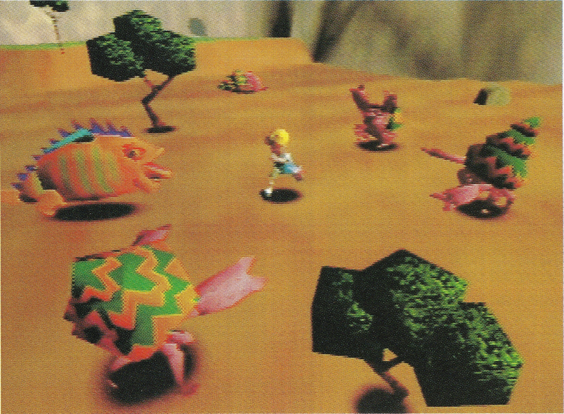 Lucas runs past some Yadogarins on the overworld. Lucas runs past some Yadogarins on the overworld.