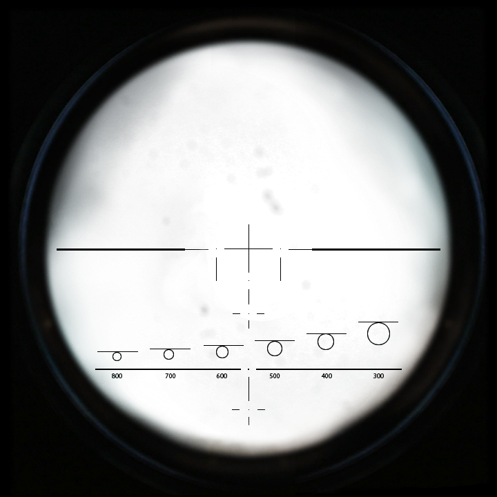 The M21's unused scope reticle.