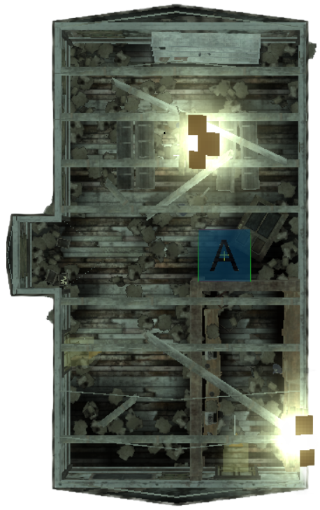 An overhead image and full map layout. An overhead image and full map layout.