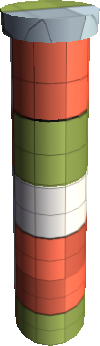 An untextured chimney. An untextured chimney.