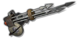 Icon for a cut combo weapon called the "Spear Launcher".