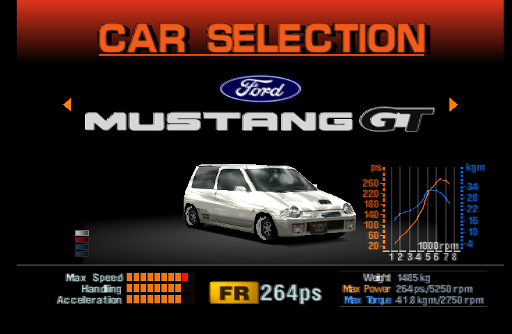 An Suzuki Alto Works RS-X with GT1-style hexagonal wheels (x2axn). Used in demo replays from August 30 onwards.