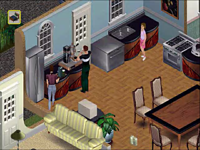 Early low-end sofa and unprepared meal sprites. The interaction queue also has a different pale thumbnail background color. Early low-end sofa and unprepared meal sprites. The interaction queue also has a different pale thumbnail background color.