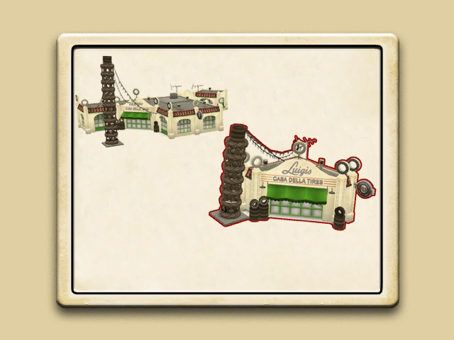 Early Luigi's Casa Della Tires concept render. Early Luigi's Casa Della Tires concept render.