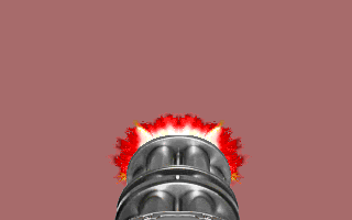 Attempt #7 of a muzzle flash. This one seems to be reused from quite a few explosion sprites.