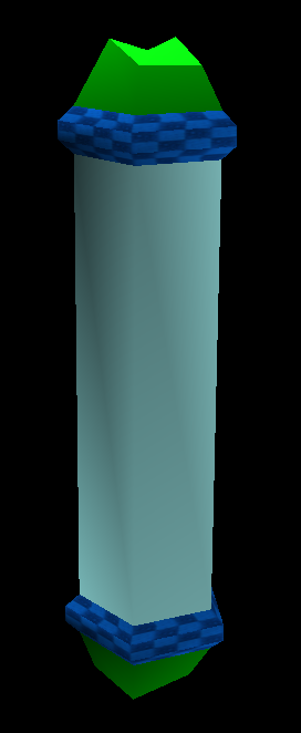 A standalone blue pillar object, used in Act 1.