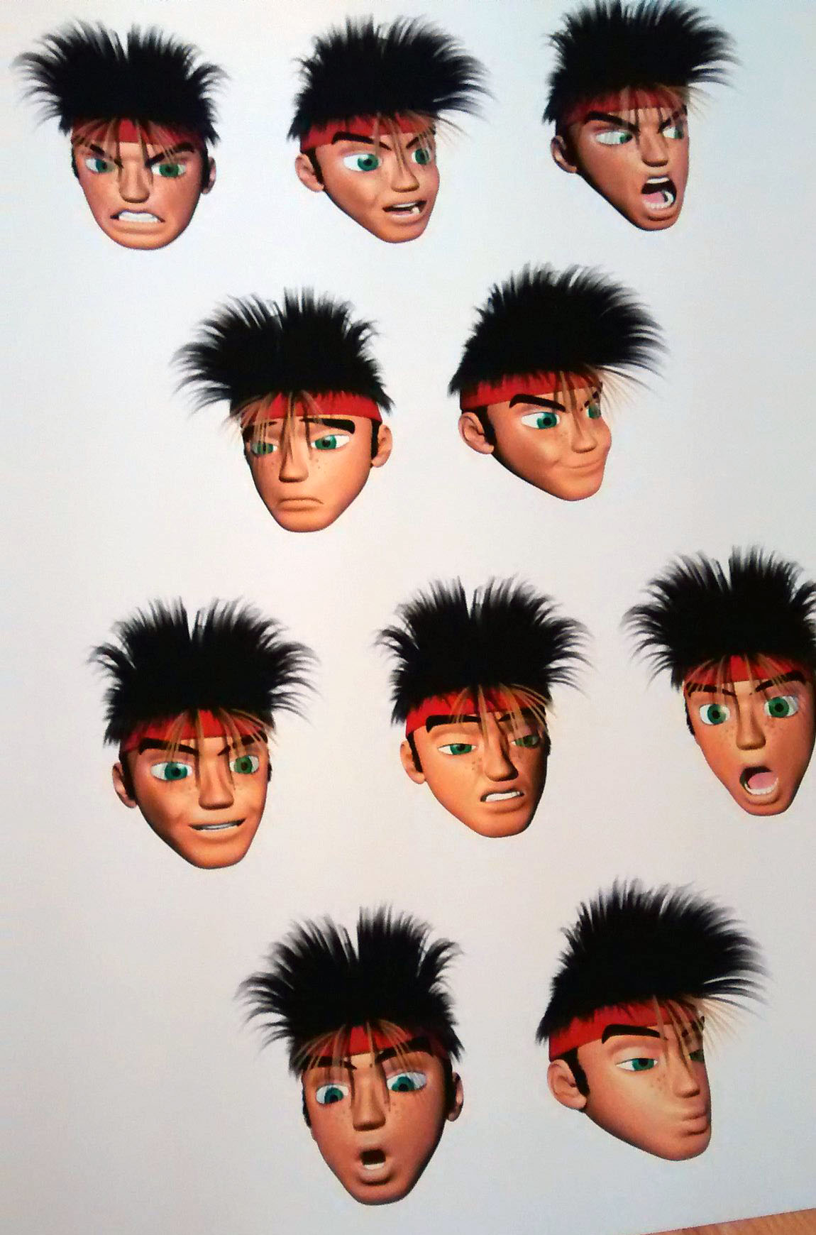 An expression sheet for N64-era Edson. An expression sheet for N64-era Edson.