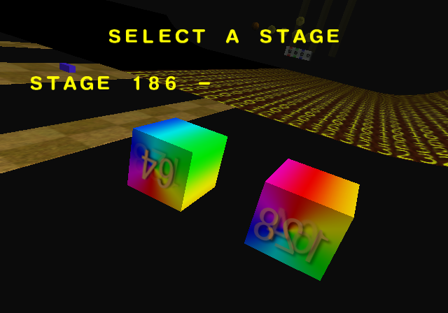 A couple of colorful cubes. A couple of colorful cubes.