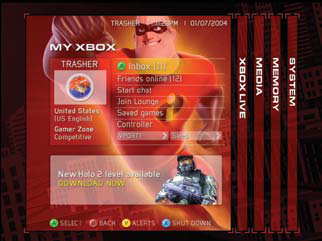 "The Incredibles" styled version of an early version of the layout.