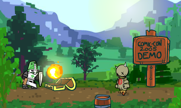 An image of the Comic-Con 2005 demo shared by Dan Paladin.