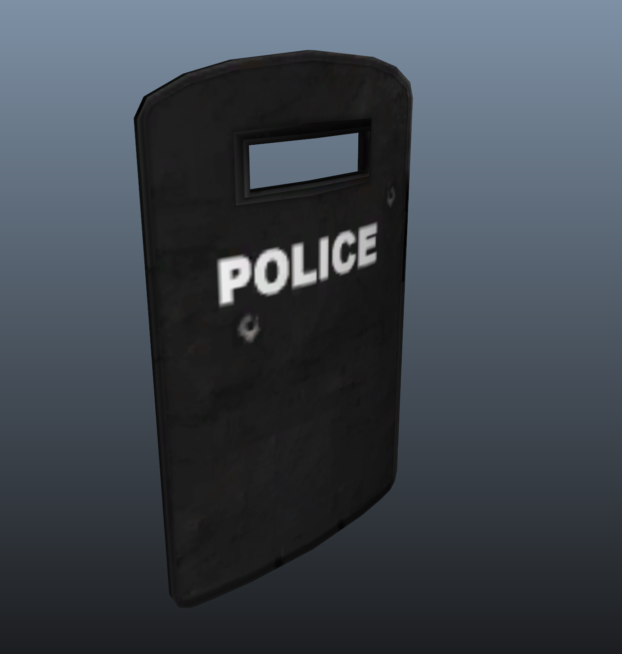 Low quality LOD model, using its low resolution texture.