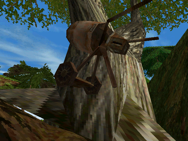 By now it should be considered a norm to see floating objects in Trespasser.