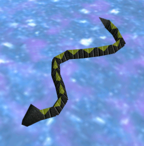 The HP Snake edited to work again in and placed in a level.