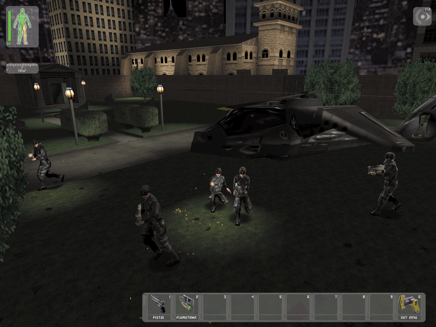 Graveyard, with Jock's old helicopter model.
