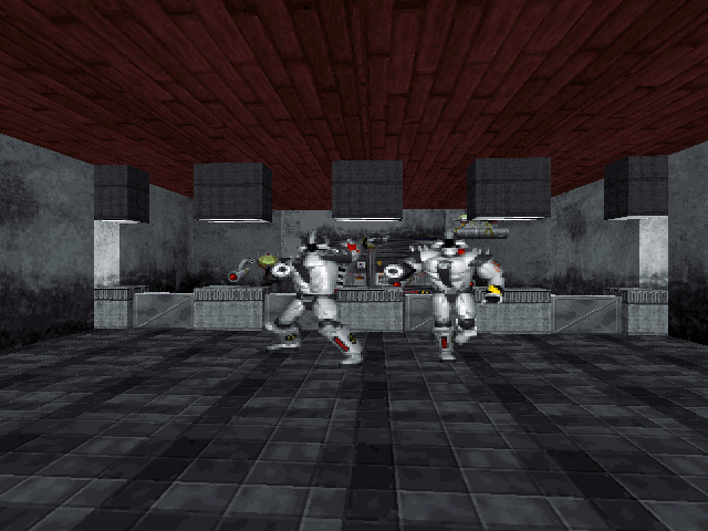 The enemy-filled turnstile room. The enemy-filled turnstile room.