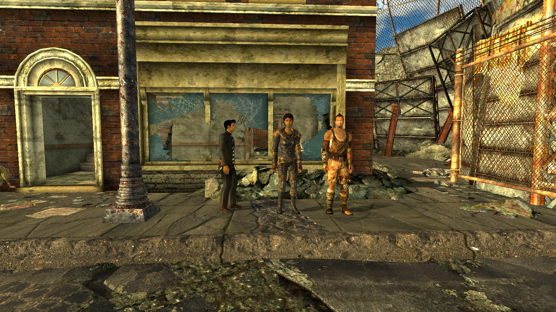 The final game only has bodyguards at Freeside's North gate The final game only has bodyguards at Freeside's North gate