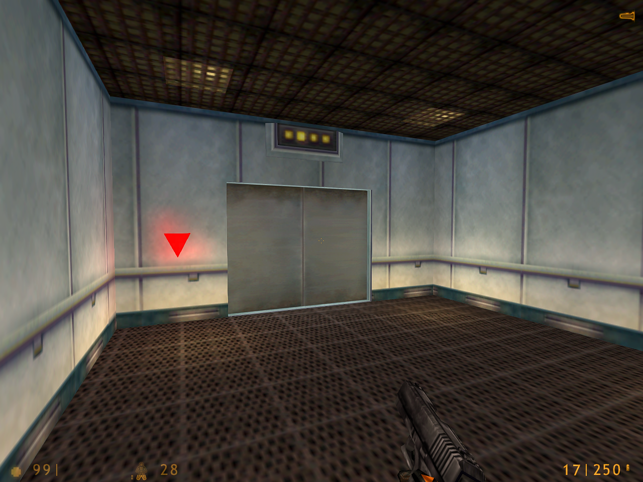The starting elevator.