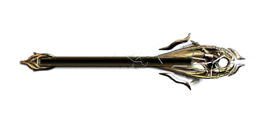 The health bar with cracks emerging from the gem in the center.