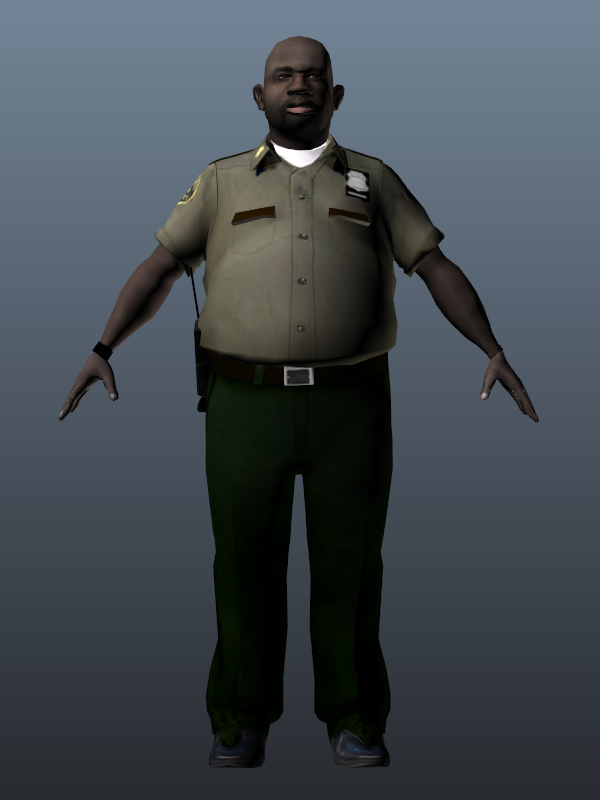 M_M_Securityman, can be seen in the security booths in final game.