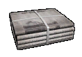 An icon of a newspaper stack.
