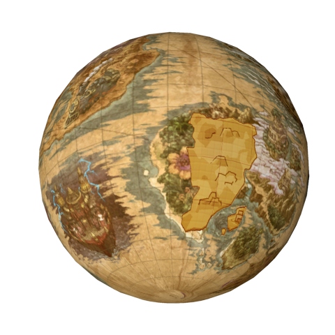 Location of the mesh on the globe. Location of the mesh on the globe.