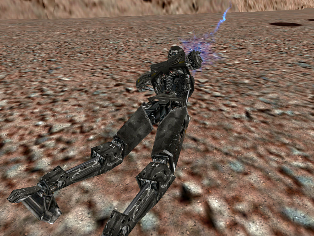 Graphical glitch showing a legless EDF-209 with less if one gets close to it. Graphical glitch showing a legless EDF-209 with less if one gets close to it.