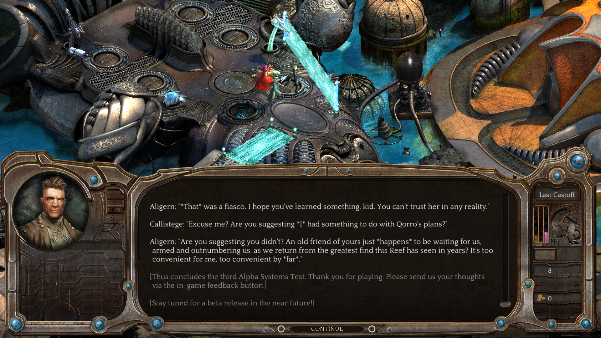 End of Alpha Systems Test crisis scenario