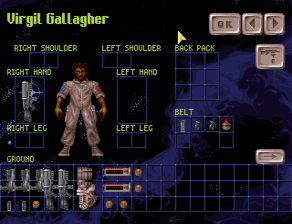 PS1 Version equip screen with new background