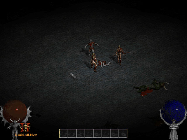 Very old, Diablo 1-like interface, different zombie graphics, eight potion slots.