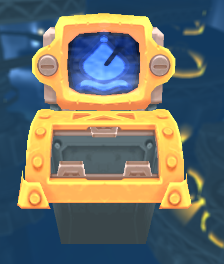 The gate monitor with a mineral chute. The gate monitor with a mineral chute.