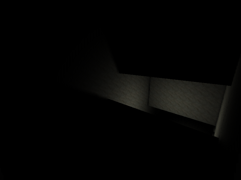 Inside a dark room that's above the flashing square room. Inside a dark room that's above the flashing square room.