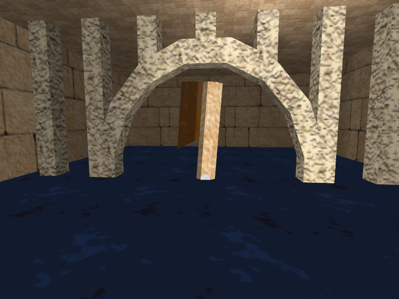 Heading to the secret passages inside the water room.