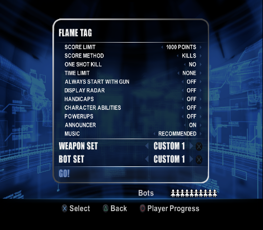Flame tag game mode. It semi works. It has a HUD icon in the top middle of the screen when starting a match, however nobody starts out as tagged. Flame tag game mode. It semi works. It has a HUD icon in the top middle of the screen when starting a match, however nobody starts out as tagged.