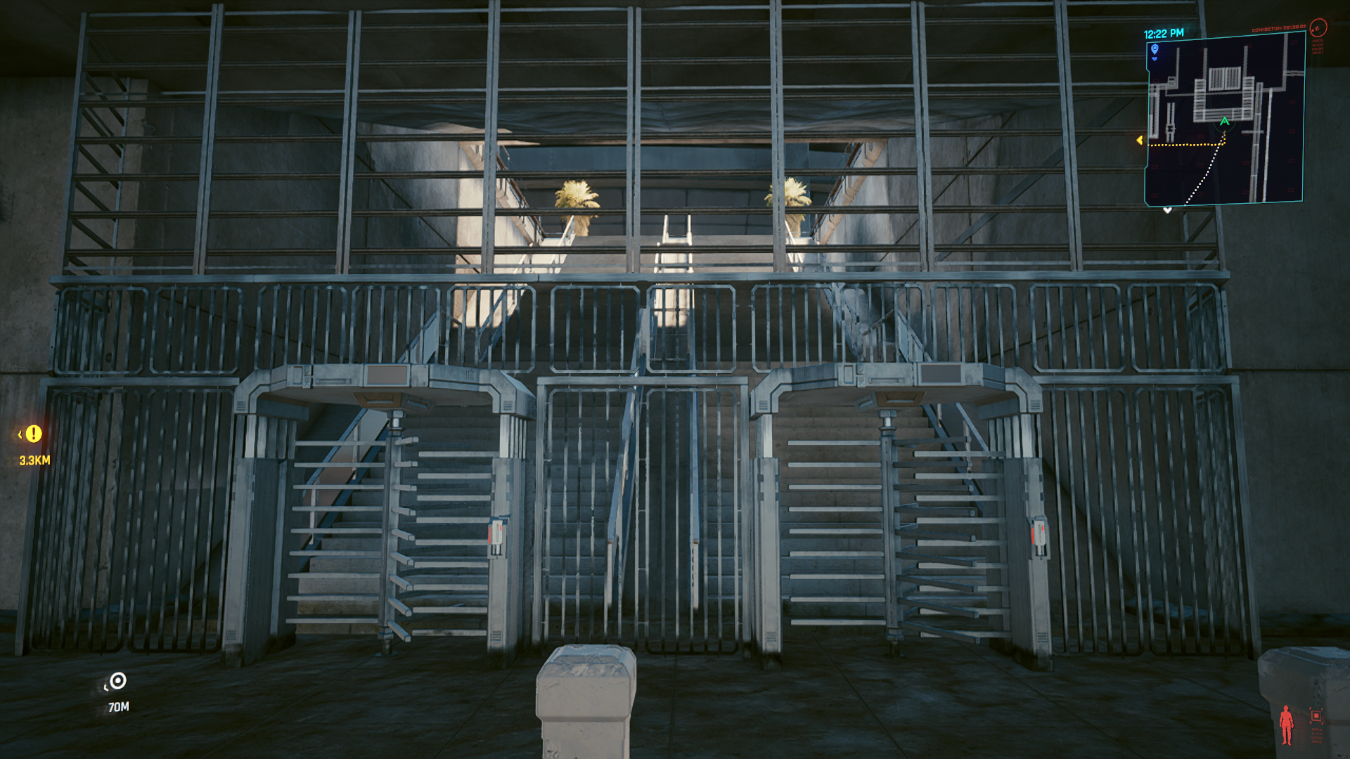Impassable turnstiles that block the rest of the station Impassable turnstiles that block the rest of the station
