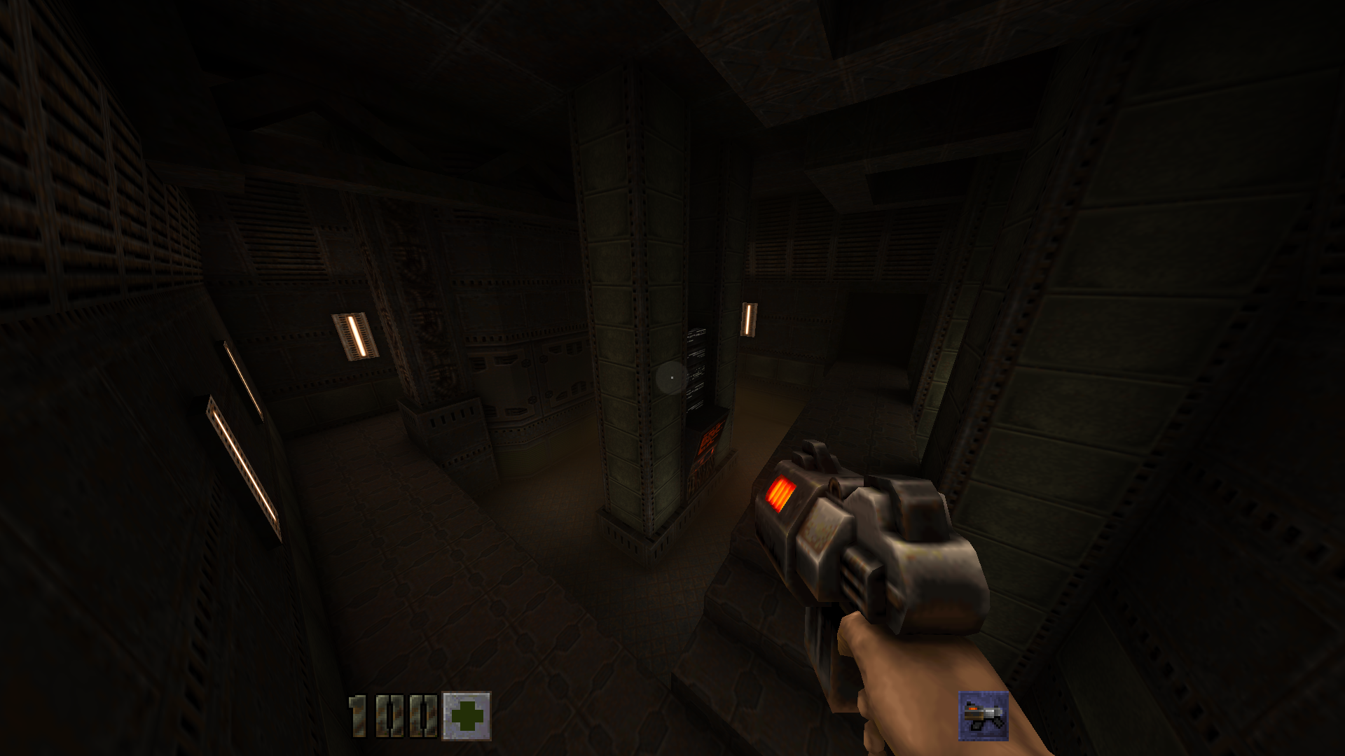 One angle of the unused area.