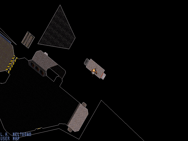 The unused room's location on the automap.
