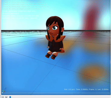 Animations for the scrapped Chair-bound status effect, the original gimmick of the Deadbird boss fight before the bomb timer took its place.