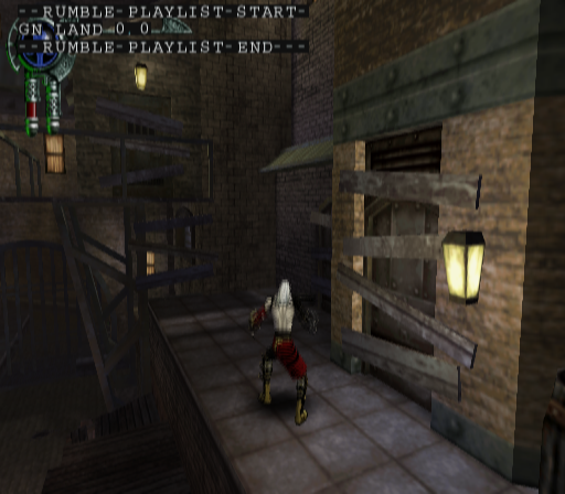 "debug rumble effects" enabled.